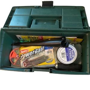 Renegade tackle box with lures hooks line crab lines